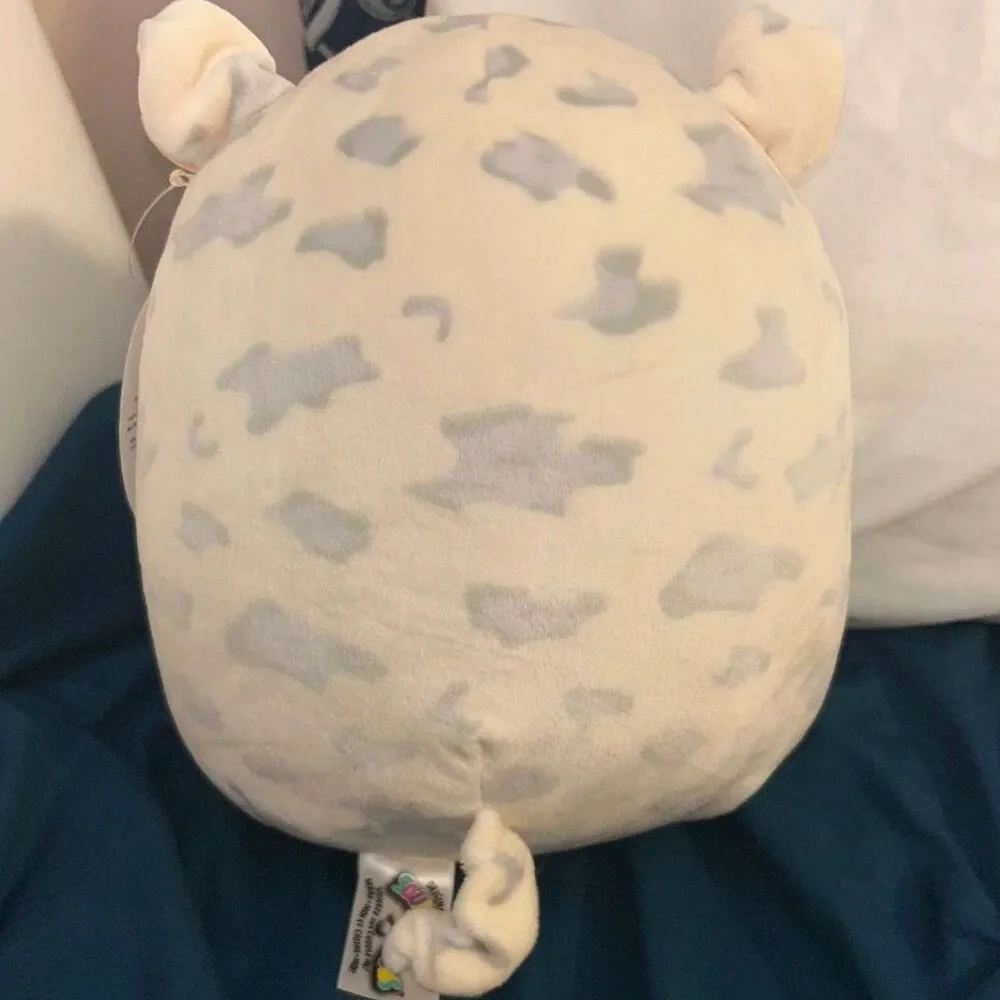 Squishmallows Belana the Cow – NWT – Gray/Cream Bandana Edition